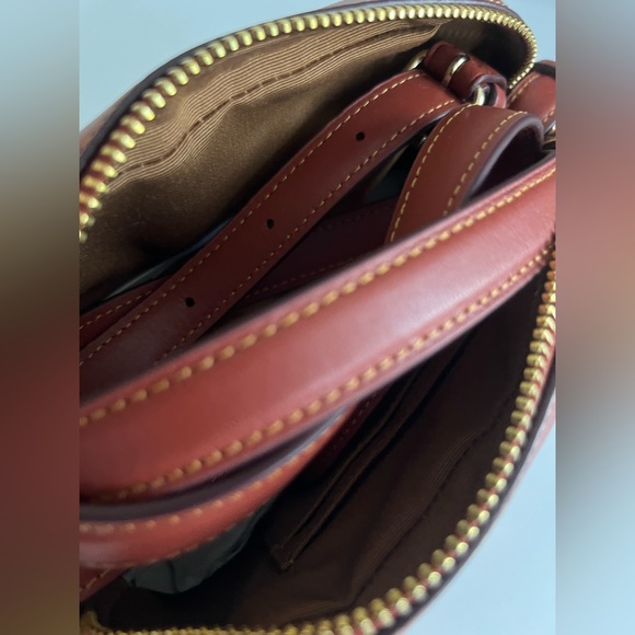 NWT COACH Mini Jamie Camera Bag In Signature Canvas Wild Strawberry Print Xbody - Picture 6 of 10